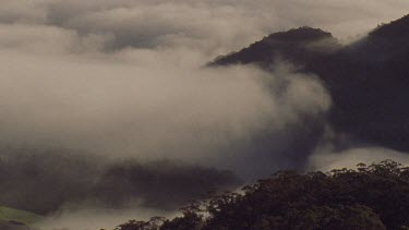 Mist over mountains