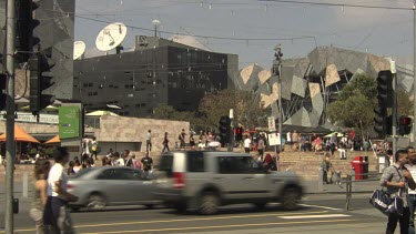 City life of Melbourne Federation Square