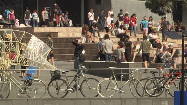 City life of Melbourne Federation Square