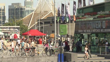 City life of Melbourne Federation Square