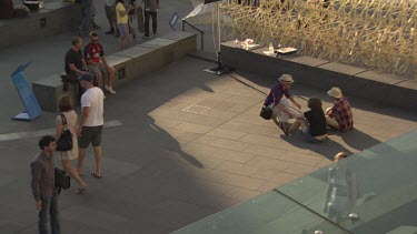 City life of Melbourne Federation Square