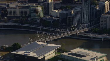 Kurilpa bridge.  Queensland Cultural Centre at Southbank. Brisbane, Queensland. Art Gallery.