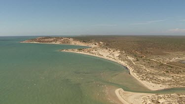 Aerial View of Shark Bay Coastline