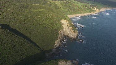 Forested rolling hills along the coast in Great Otway National Park