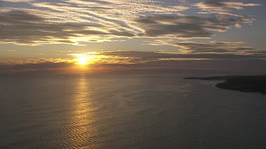 Golden sunset over the Great Australian Bight