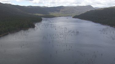 Aerial of Tasmania National Park