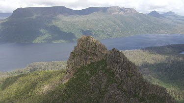 Aerial of Walls of Jerusalem National Park