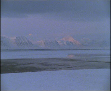 Landscape with water and mountains