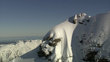Aerial of Mount Everest: Group of Climbers climbing