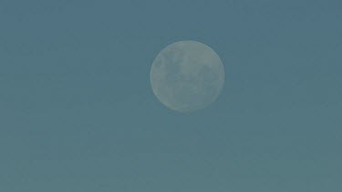Aerial -Kimberley Region  - moon in sky