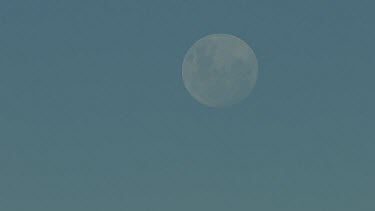Aerial -Kimberley Region  - moon in sky