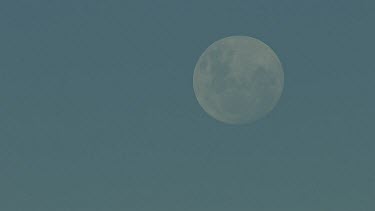 Aerial -Kimberley Region  - moon in sky