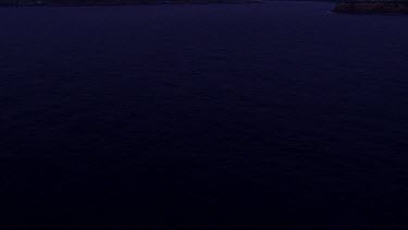 Aerial - Sydney - Leaving  Tasman Ocean and heading back to Sydney