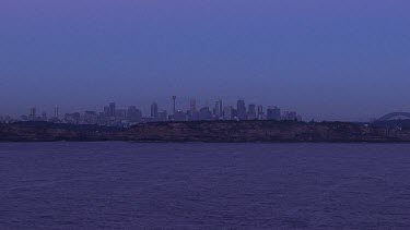 Aerial - Sydney - Leaving  Tasman Ocean and heading back to Sydney