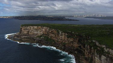 Aerial - Sydney - Sydney Coastline - View of Sydney City