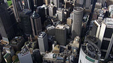 Aerial - Sydney - Sydney City - View of Harbour Bridge