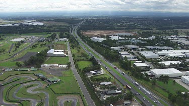 Sydney to Blue Mountains - Aerial - Sydney Suburbs- Highway