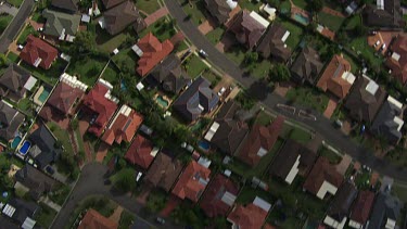 Sydney to Blue Mountains - Aerial - Sydney Suburbs- Housing