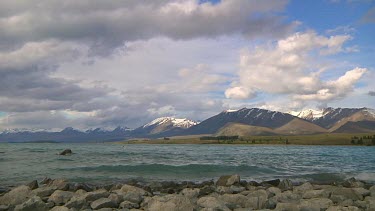 Waves on Lake Tekapo, New Zealand