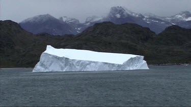 Iceberg floating in the Denmark Strait, Greenland