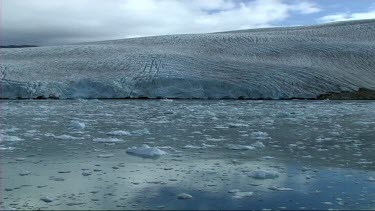 Front of a glacier in Napassorsuaq Fjord, Greenland