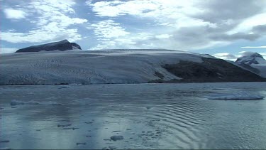 Front of a glacier in Napassorsuaq Fjord, Greenland