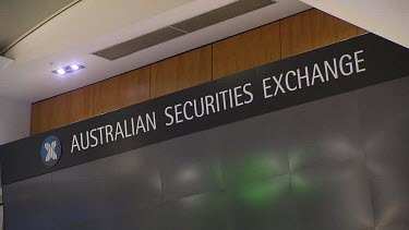 Sign "Australian Securities Exchange"