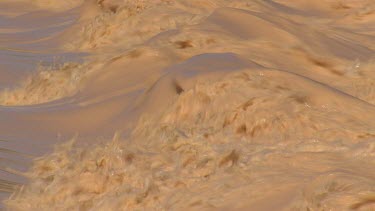 Flooding Diamantina River in middle of Simpson Desert.