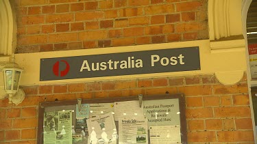 Australia Post Sign and Logo.