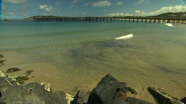 Jetty Coffs Harbour wide shot WS.