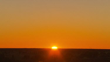 Sunrise desert horizon.