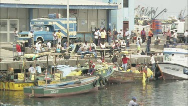 Very busy port in Ilo Peru.