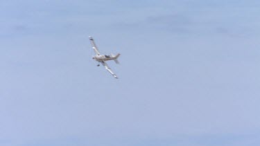 Crop dusting with light plane