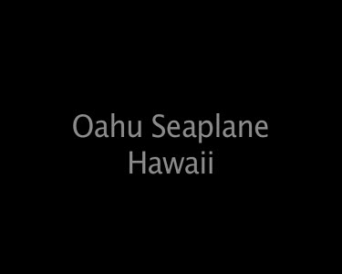 Oahu seaplane Hawaii