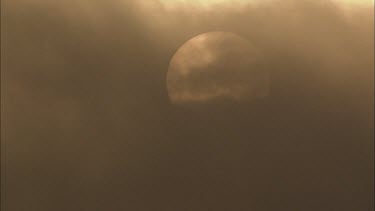 Clouds and moon, South Africa