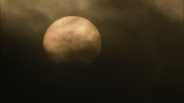 Clouds and moon, South Africa