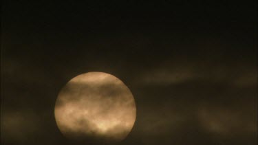 Clouds and moon, South Africa