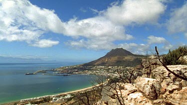 Storm clouds blow over Simon's Town.