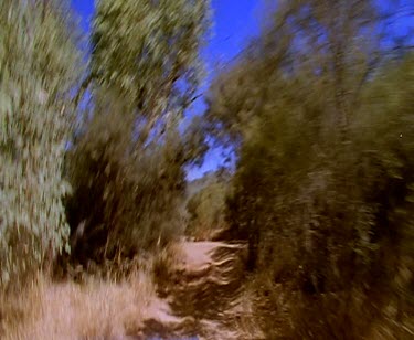 Off-road biking and desert landscape.