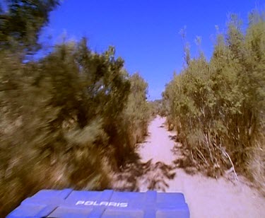 Off-road biking and desert landscape.