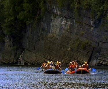 River canyon rafting