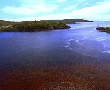 Tasmania West Coast Light House on island