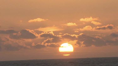 Sunset over the Pacific Ocean