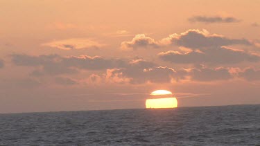 Sunset over the Pacific Ocean