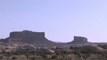 Vast rocky canyon, valley, and monumental buttes