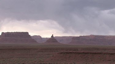 Rocky Canyon; sheer and deep; monumental buttes, pyramids, boulders, and mesas