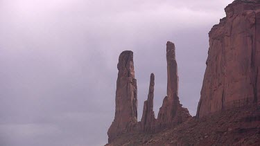 Rocky Canyon; sheer and deep; monumental buttes, boulders, and mesas