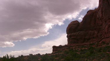 Rocky Canyon; sheer and deep; monumental buttes, boulders, and mesas