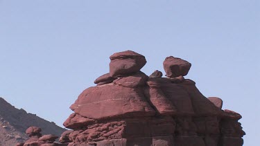 Rocky Canyon; sheer and deep; monumental buttes, boulders, and mesas