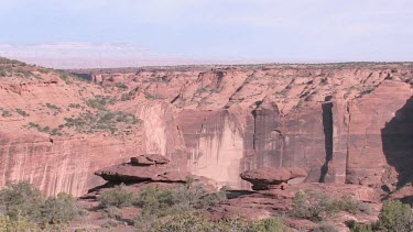 Rocky Canyon; sheer and deep; monumental buttes, boulders, and mesas